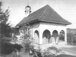 Die neue Bruderklausenkapelle von Mselbach im Jahre 1955.