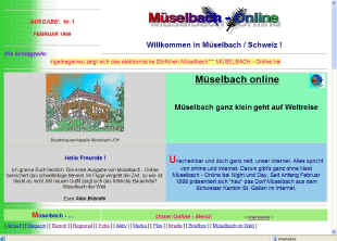 Erste Homepage aus Mselbach in der Schweiz.